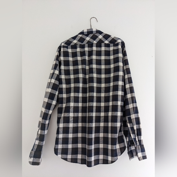 MatinQue checkered button down shirt Sz M - Picture 3 of 7